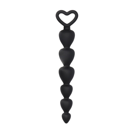 PlayBound UK adult toys & lingerie: black silicone anal beads