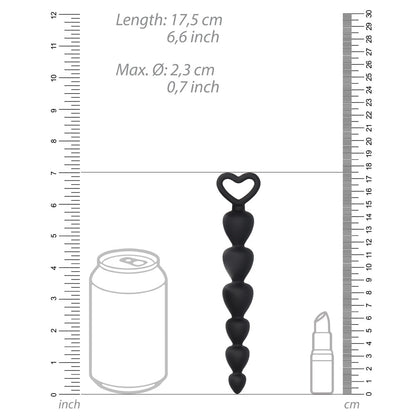 PlayBound UK adult toys & lingerie: black silicone anal beads