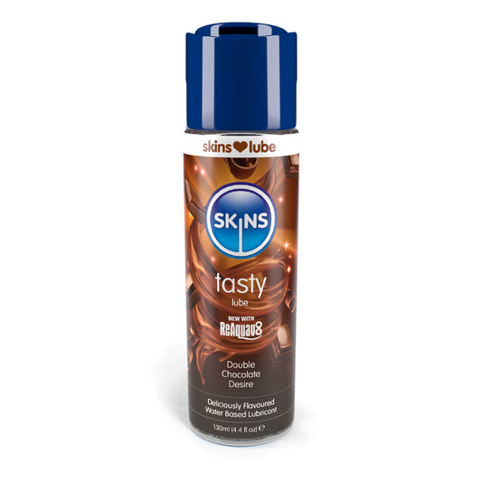 PlayBound UK adult toys & lingerie: skins double chocolate desire waterbased lubricant 130ml