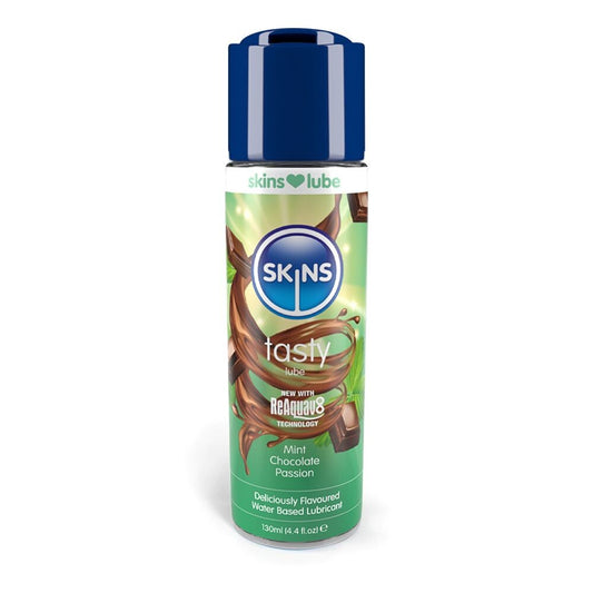 PlayBound UK adult toys & lingerie: skins mint chocolate passion waterbased lubricant 130ml