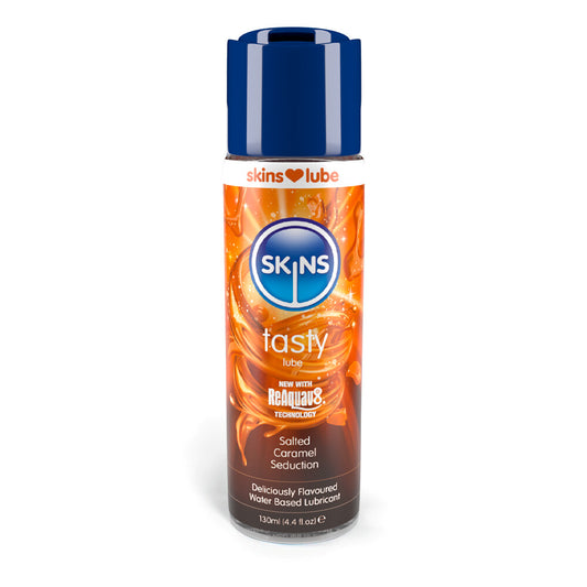 PlayBound UK adult toys & lingerie: skins salted caramel seduction waterbased lubricant 130ml