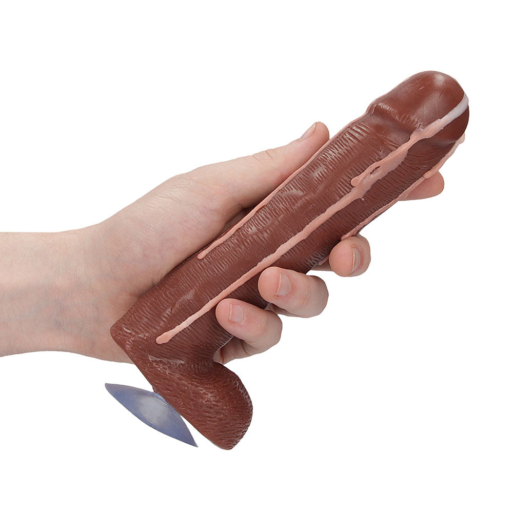 PlayBound UK adult toys & lingerie: dicky soap with balls cum covered flesh brown