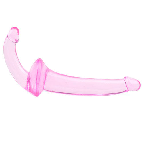 PlayBound UK adult toys & lingerie: double fun pink strapless strap on dildo