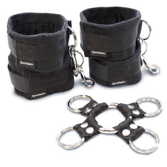 PlayBound UK adult toys & lingerie: sportsheets 5 piece hog tie and cuff set