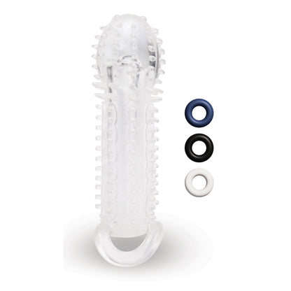 PlayBound UK adult toys & lingerie: size up clear textured 1 5 inch extender