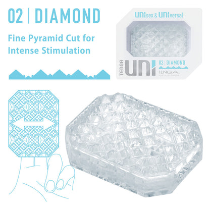 PlayBound UK adult toys & lingerie: tenga uni diamond sleeve masturbator