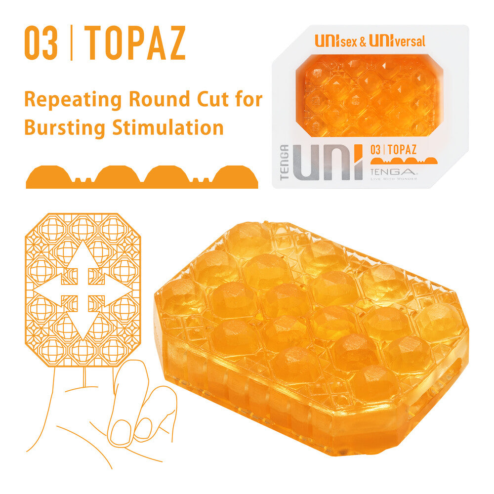 PlayBound UK adult toys & lingerie: tenga uni topaz sleeve masturbator