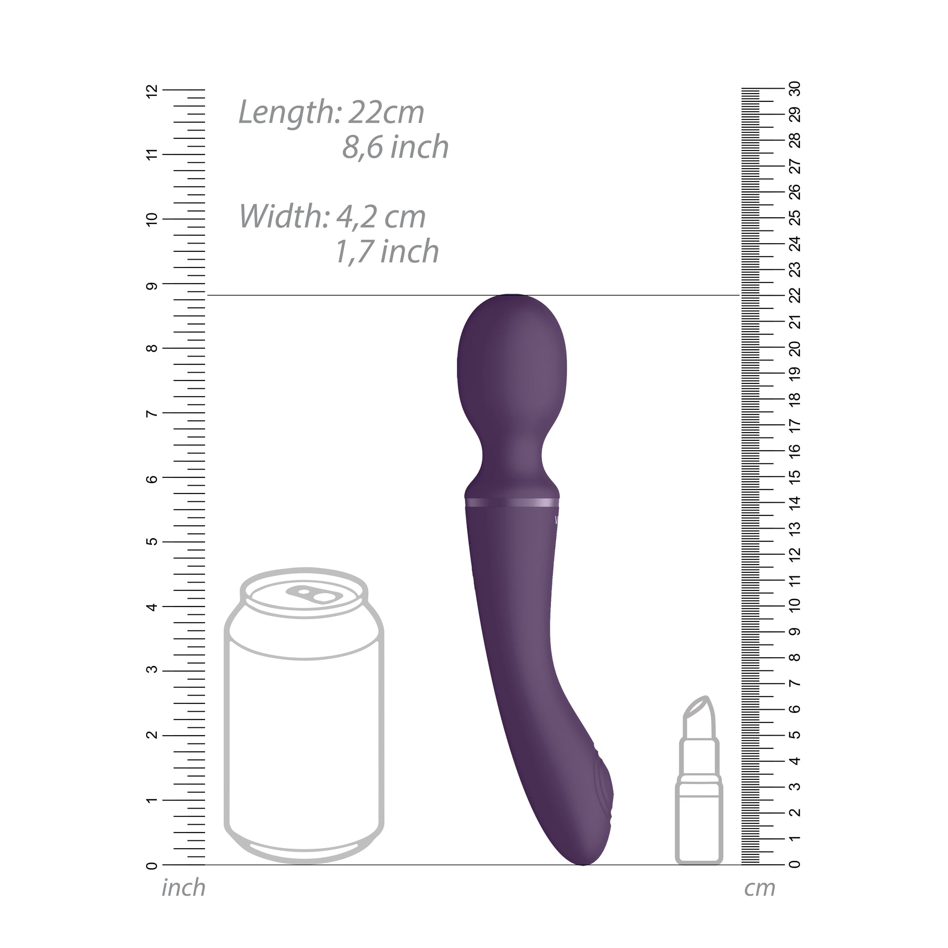 PlayBound UK adult toys & lingerie: vive enora double ended rechargeable wand
