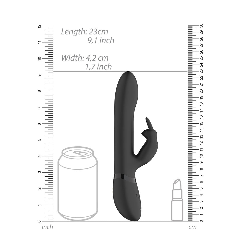 PlayBound UK adult toys & lingerie: vive amoris black rabbit vibrator with stimulating beads