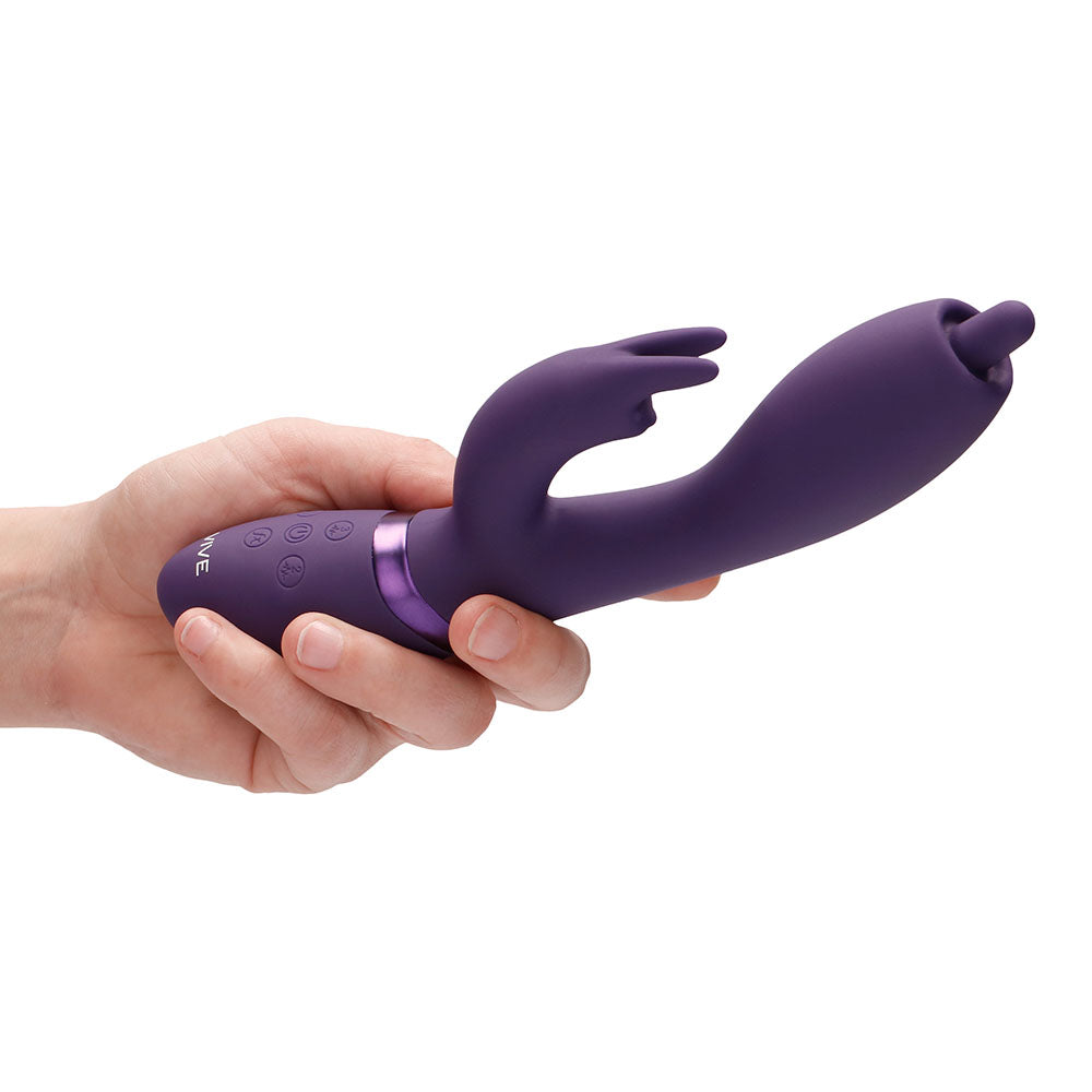 PlayBound UK adult toys & lingerie: vive nilo purple pinpoint rotating g spot rabbit