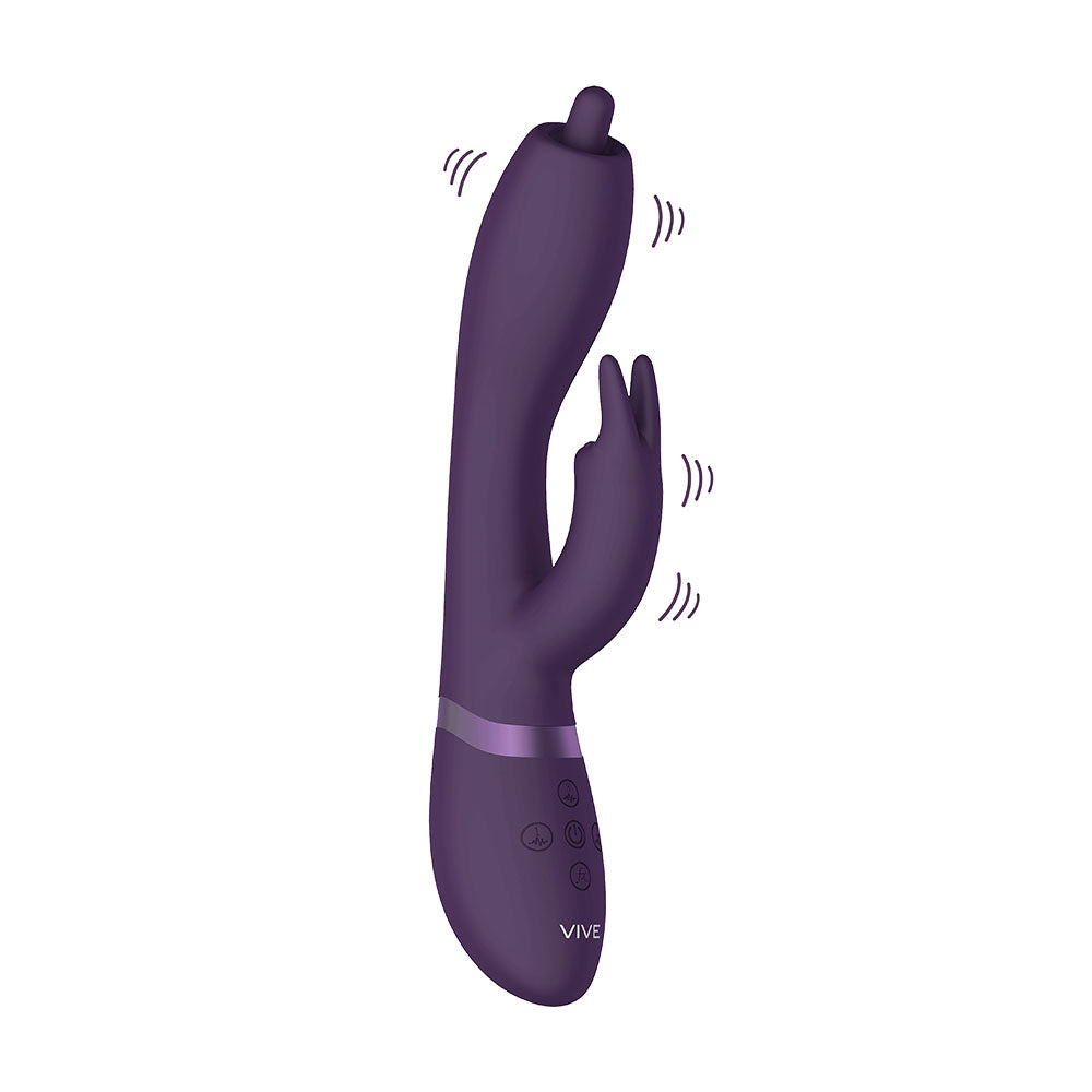 PlayBound UK adult toys & lingerie: vive nilo purple pinpoint rotating g spot rabbit