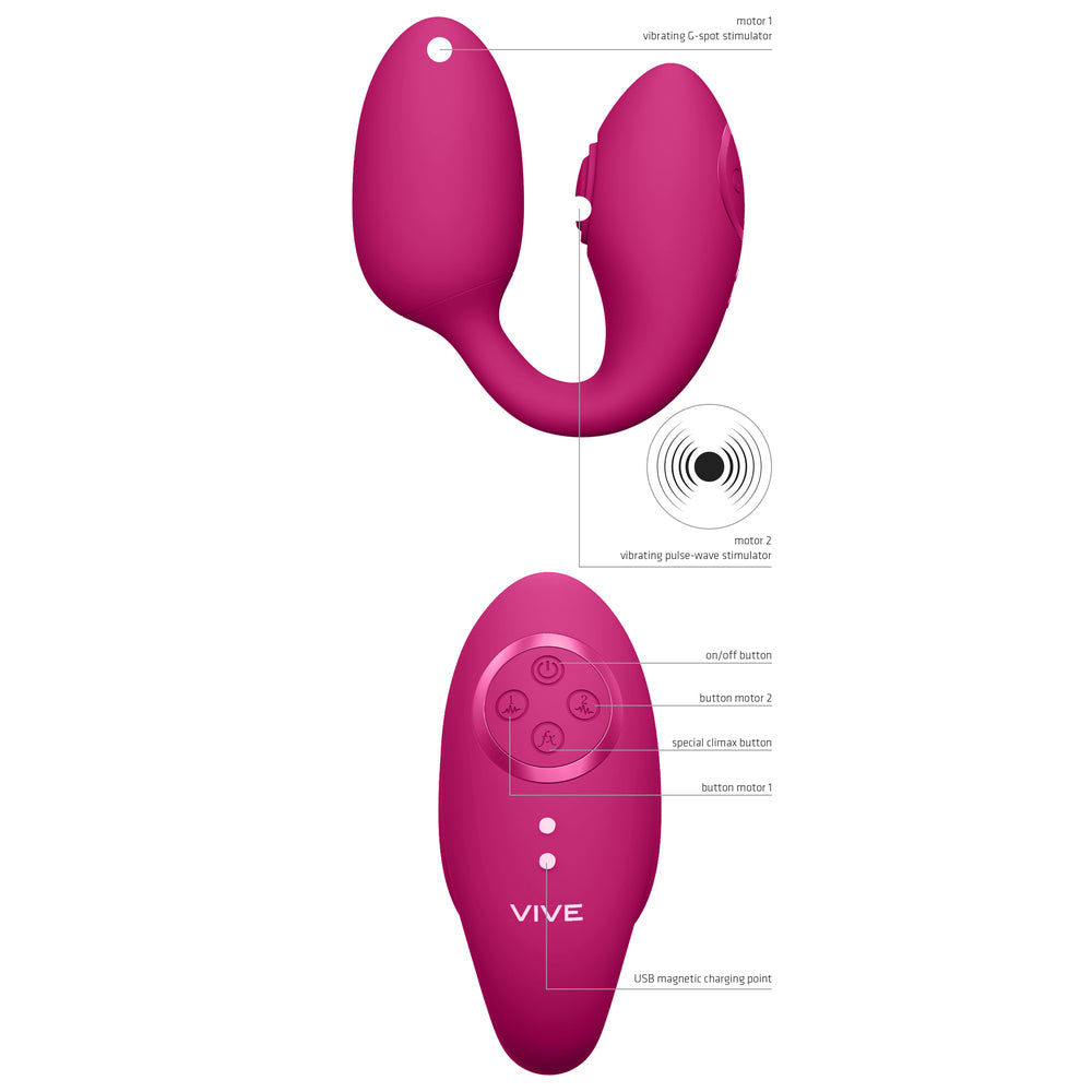 PlayBound UK adult toys & lingerie: vive aika pulse wave and vibrating love egg pink
