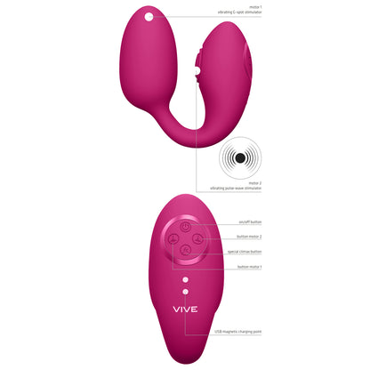 PlayBound UK adult toys & lingerie: vive aika pulse wave and vibrating love egg pink