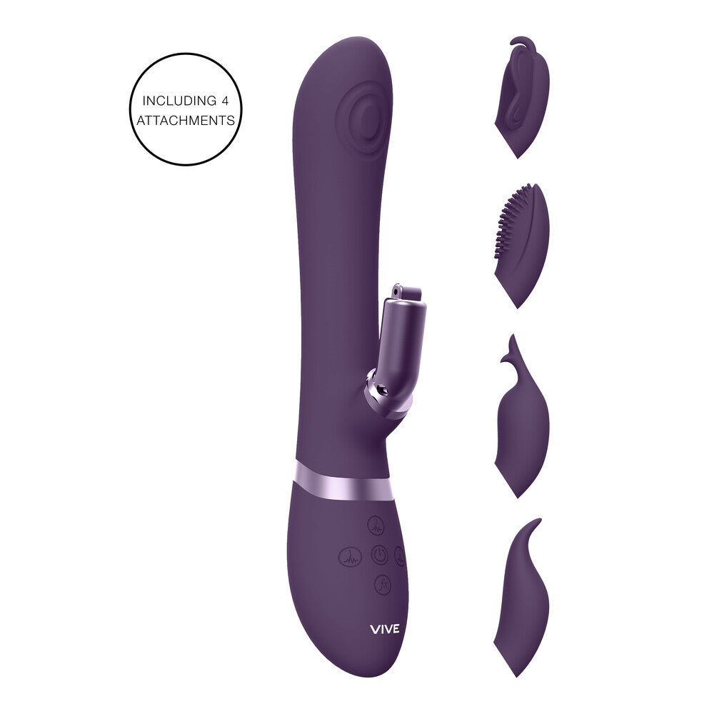 PlayBound UK adult toys & lingerie: vive etsu interchangeable rabbit vibrator purple