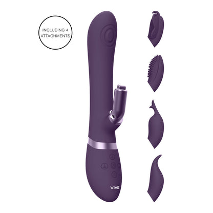 PlayBound UK adult toys & lingerie: vive etsu interchangeable rabbit vibrator purple