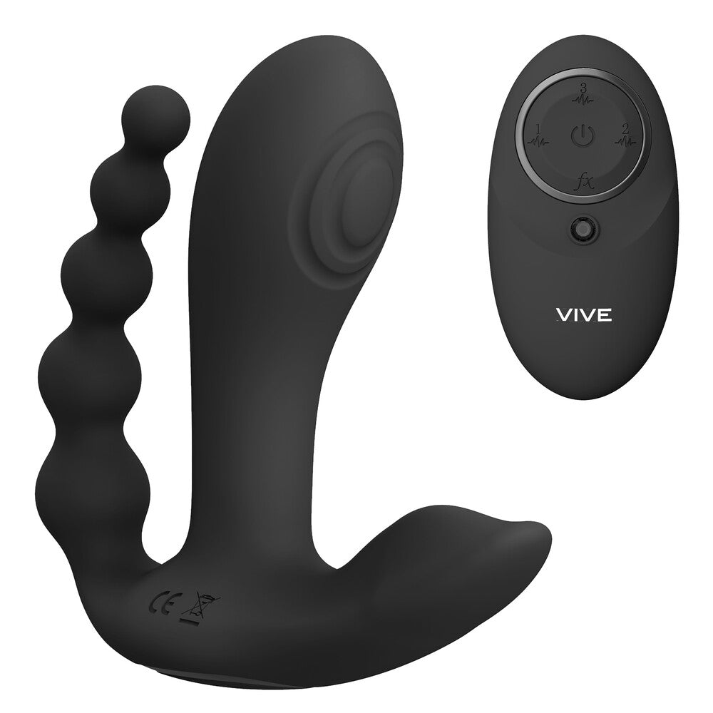 PlayBound UK adult toys & lingerie: vive kata double penetrator vibrator black