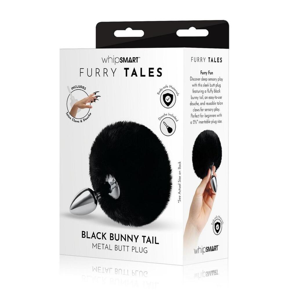 PlayBound UK adult toys & lingerie: furry tales black bunny tail butt plug
