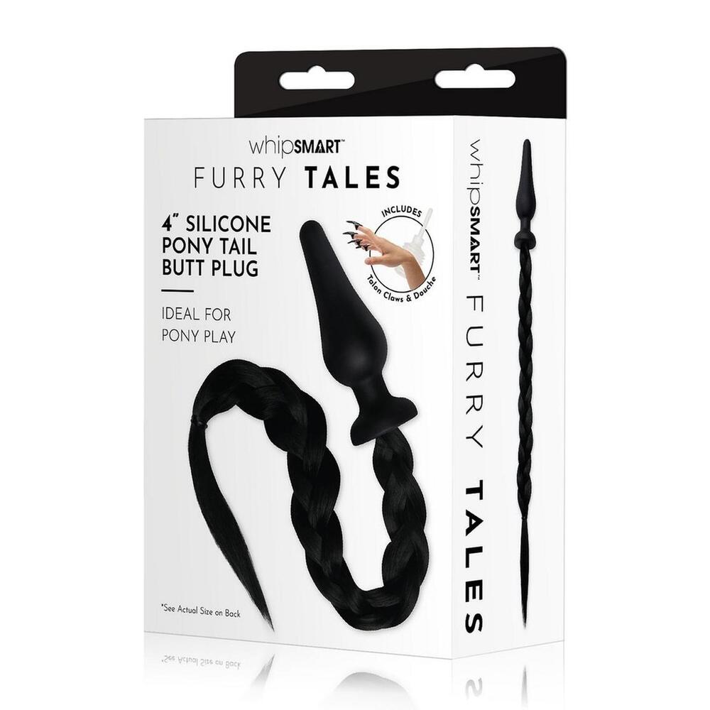 PlayBound UK adult toys & lingerie: furry tales black pony play butt plug