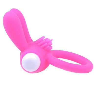 PlayBound UK adult toys & lingerie: cockring with rabbit ears pink