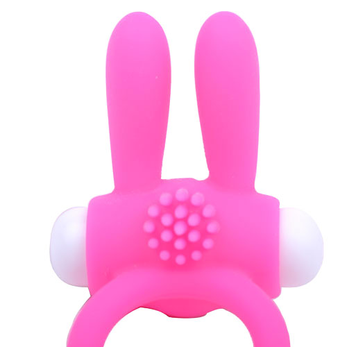 PlayBound UK adult toys & lingerie: cockring with rabbit ears pink