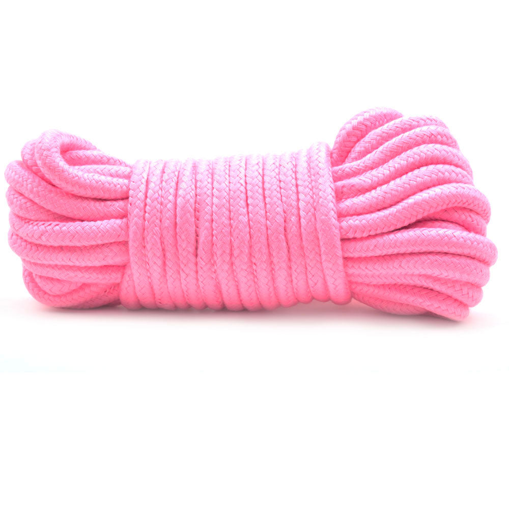 PlayBound UK adult toys & lingerie: 10 metres cotton bondage rope pink