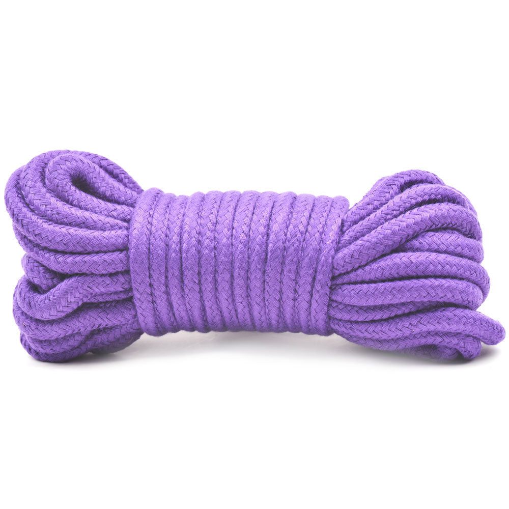 PlayBound UK adult toys & lingerie: 10 metres cotton bondage rope purple