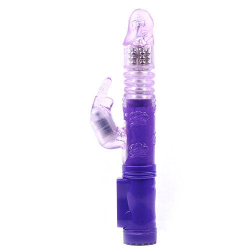 PlayBound UK adult toys & lingerie: rabbit vibrator with thrusting motion purple