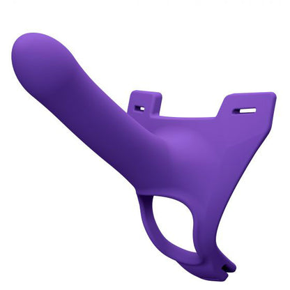 PlayBound UK adult toys & lingerie: zoro silicone strap on system with waistbands purple 5 5 inch