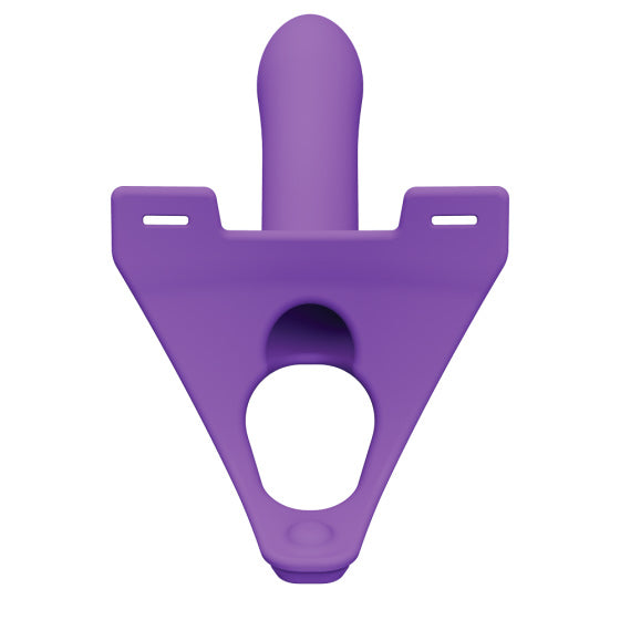 PlayBound UK adult toys & lingerie: zoro silicone strap on system with waistbands purple 5 5 inch