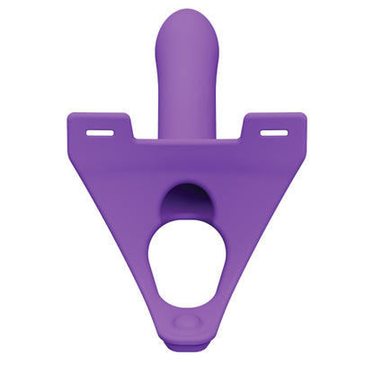 PlayBound UK adult toys & lingerie: zoro silicone strap on system with waistbands purple 5 5 inch