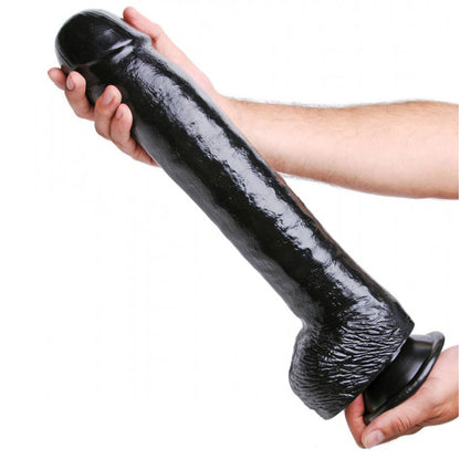 PlayBound UK adult toys & lingerie: the black destroyer huge suction cup dildo