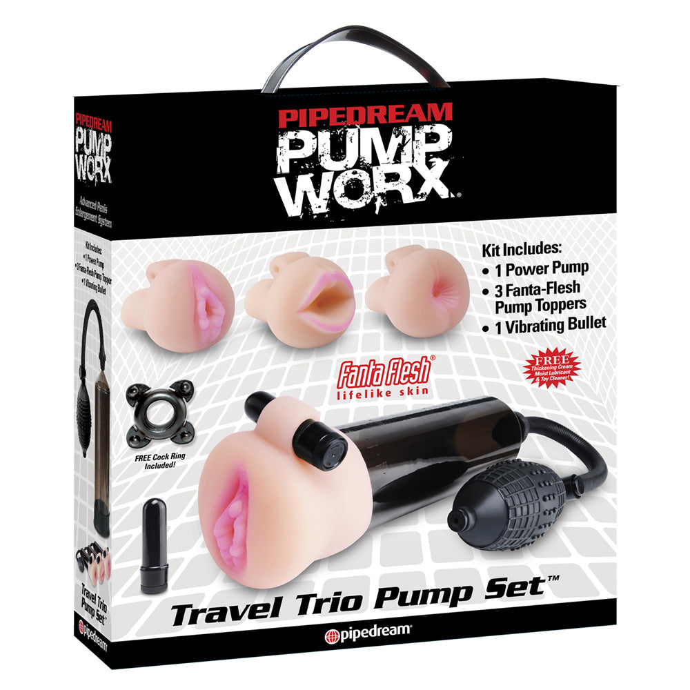 PlayBound UK adult toys & lingerie: pump worx travel trio set masturbator