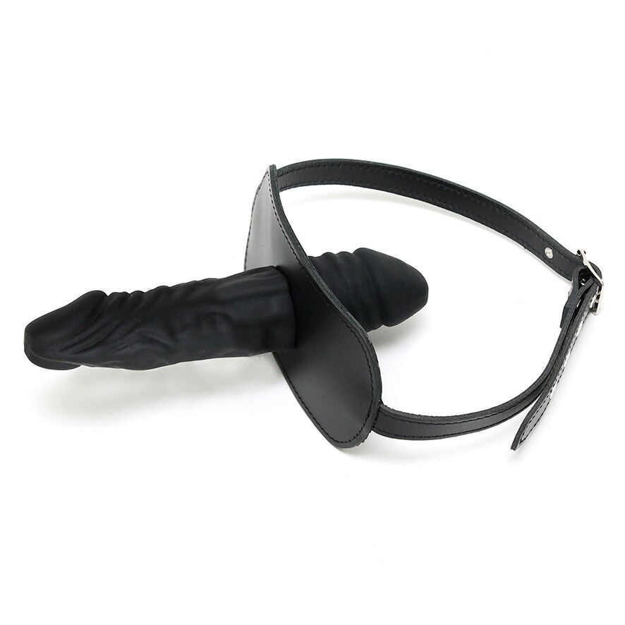 PlayBound UK adult toys & lingerie: leather penis gag and dildo