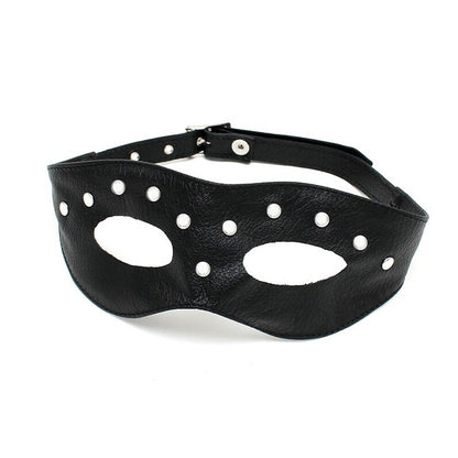 PlayBound UK adult toys & lingerie: leather open eye mask with rivets