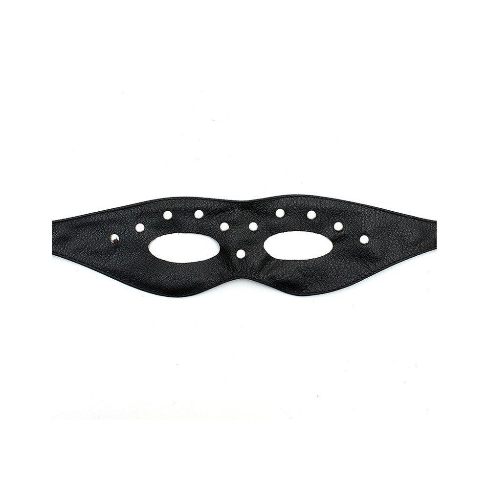 PlayBound UK adult toys & lingerie: leather open eye mask with rivets