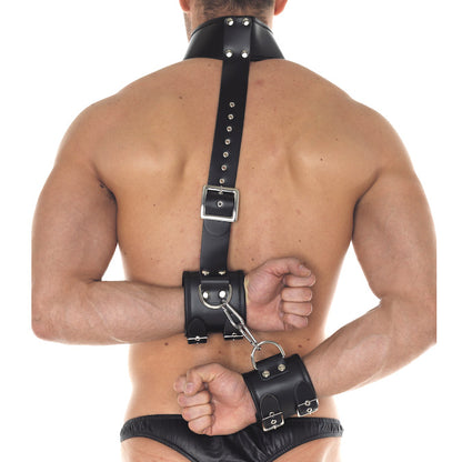 PlayBound UK adult toys & lingerie: leather cuff and neck set