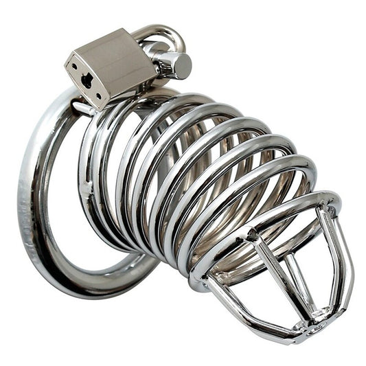 PlayBound UK adult toys & lingerie: chrome chastity cock cage