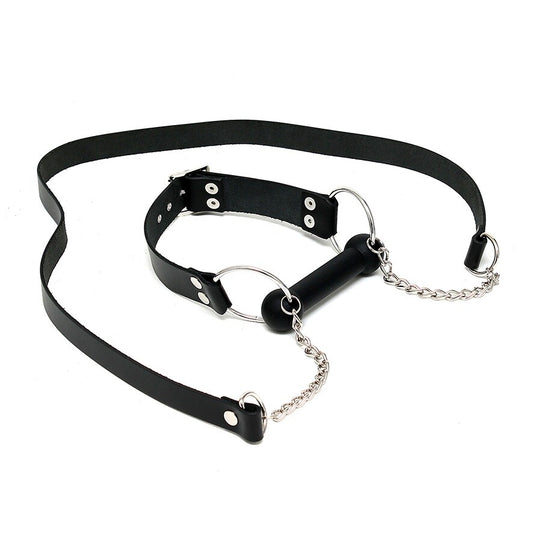 PlayBound UK adult toys & lingerie: leather horse bit gag and reins