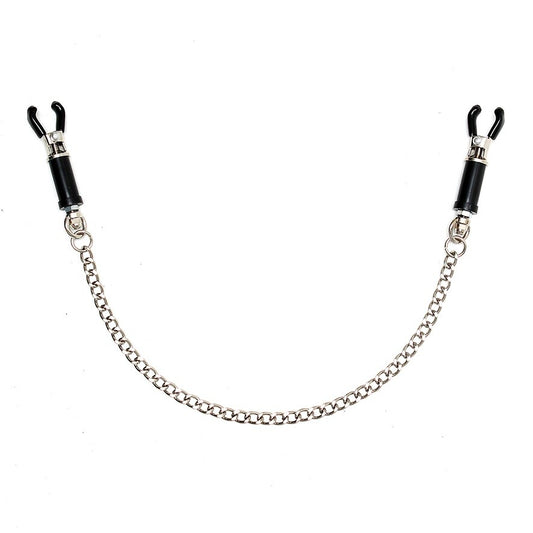 PlayBound UK adult toys & lingerie: silver nipple clamps with chain