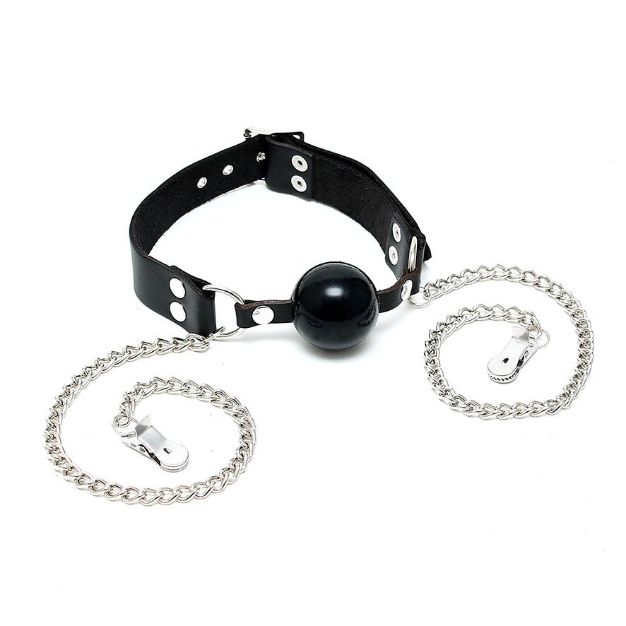 PlayBound UK adult toys & lingerie: mouth gag and nipple chain